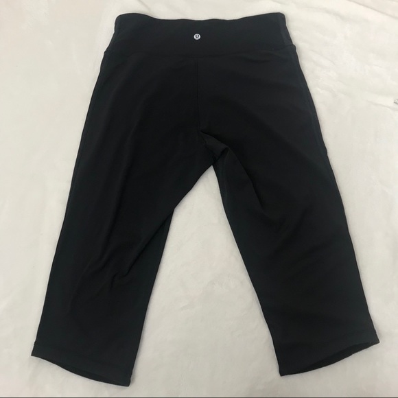 Lululemon High Rise Crop Tights Black 10 - Picture 2 of 11